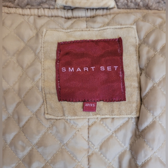 Velvet faux shearling hooded jacket - Picture 7 of 7
